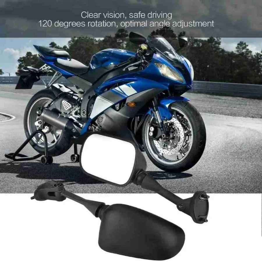 1 пара мотоцикл боковое зеркало заднего вида для Kawasaki Ninja ZX 6R 2005 2008 10R 2004 2006 2007