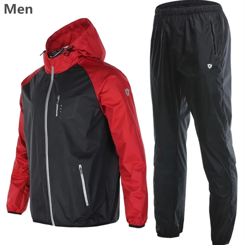 TC3062 men Vansydical спортивные сауна костюмы для мужчин женщин тренажерный зал комплект для бега Открытый фитнес похудения бег быстросохнущая - Цвет: TC3062 men