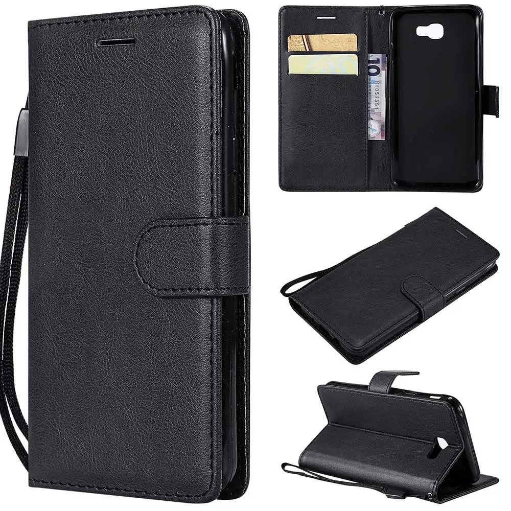 Solid Color Flip Case For Samsung Galaxy S10 E S8 S9 Plus S7 Edge S6 Plus Note 9 8 5 4 Note3 I9300 C9 Pro PU Leather Cover