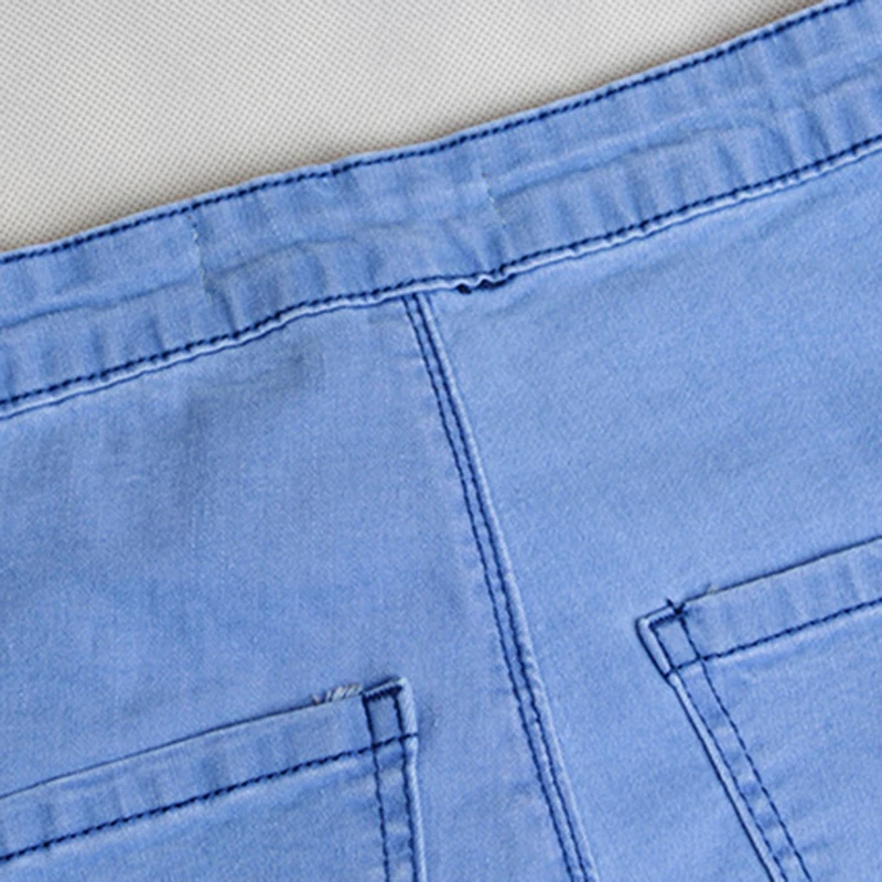 Высокая талия узкие модные джинсы отверстие Узкие рваные джинсы женские крутые джинсовые брюки-карандаш женские повседневные синие