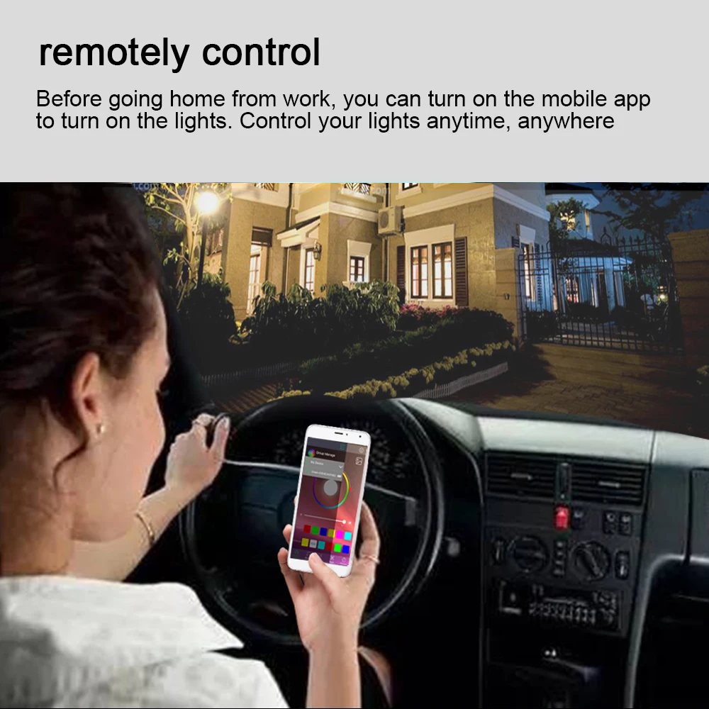 15 Вт Ampoule LED E27 RGBW Bluetooth умная лампочка 85 265 в 20 режимов волшебные цвета функция