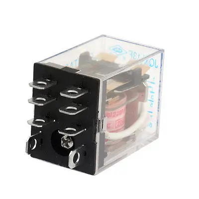 JQX 13F AC 220V Coil 8 Pin DPDT Power Relay 5A 240VAC 28VDC Free