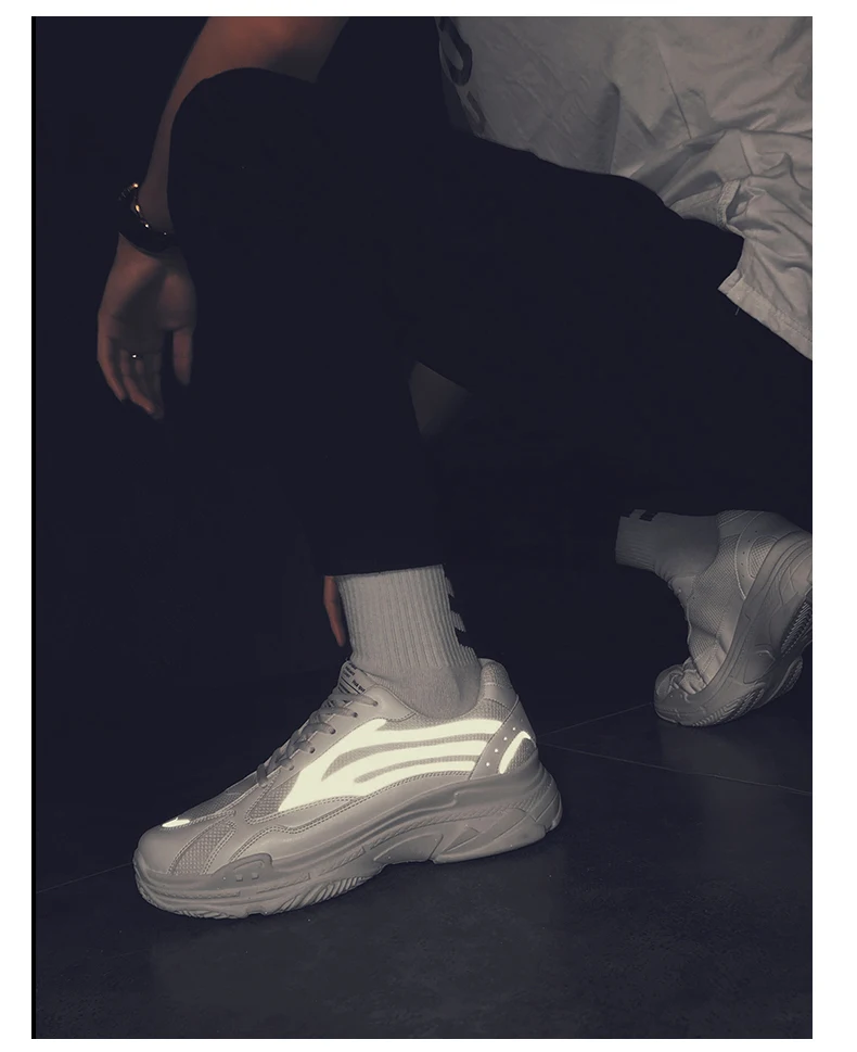 Новинка 2019 г., мужские светоотражающие туфли Balenciaca Balanciaga на толстой подошве, на платформе, тройной s, флуоресцентная мужская спортивная