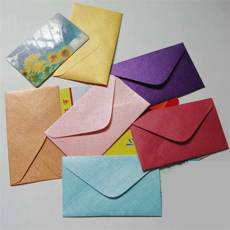 

1000 PCS 6*10 cm small red envelope for VIP cards, message cards packing Small size