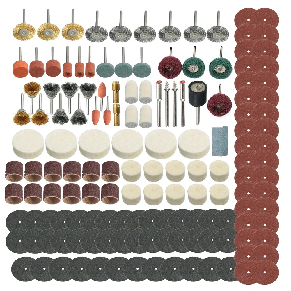 

374Pcs Rotary Tools Accessory Kit Abrasive Tools Mini Drill Bit Set for wood Sanding Polishing Cutting Grinding