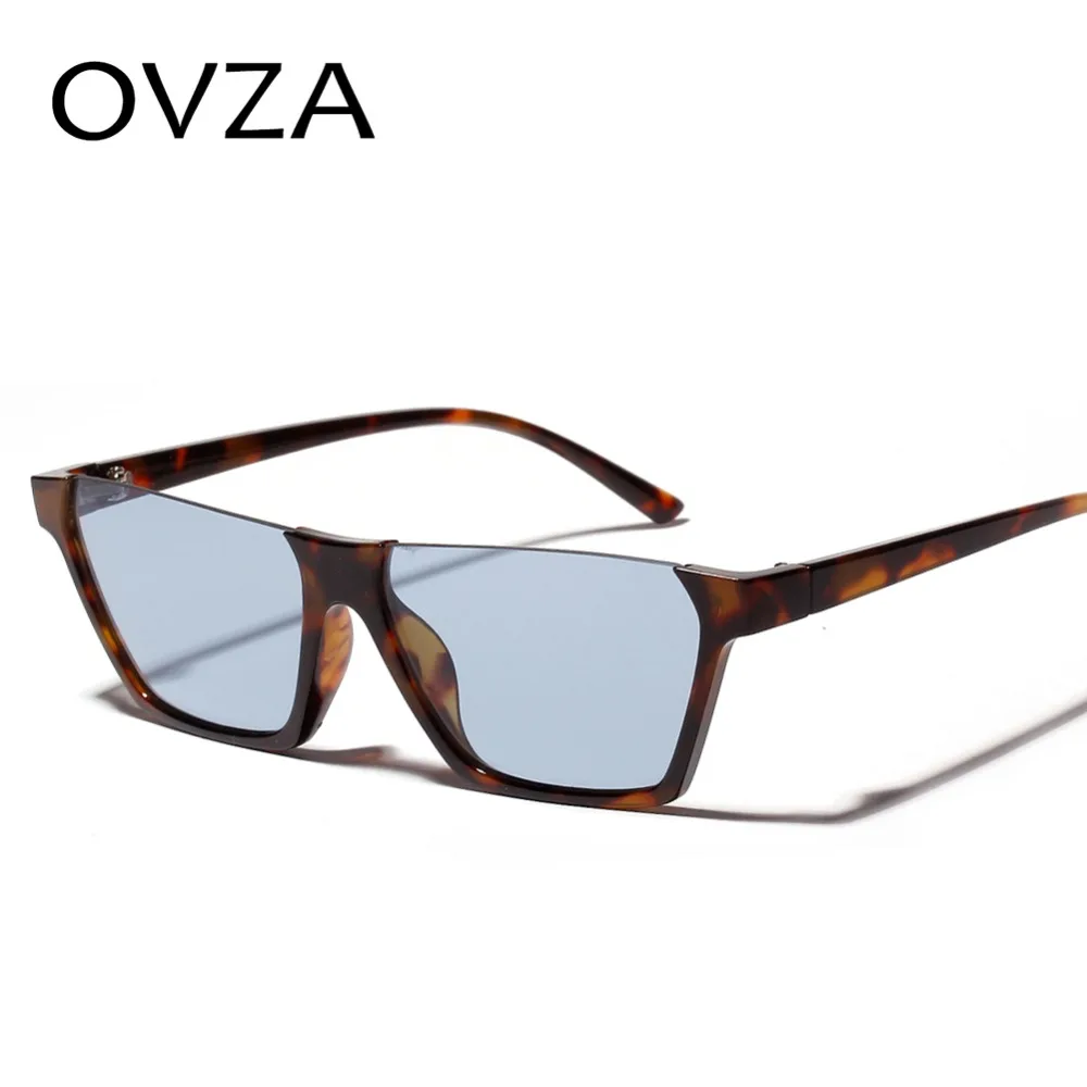 

OVZA Semi-rimless Sunglasses Women Fashion Punk Sunglasses Mens Brand Designed Glasses Rectangle Cool gafas de sol mujer S8017