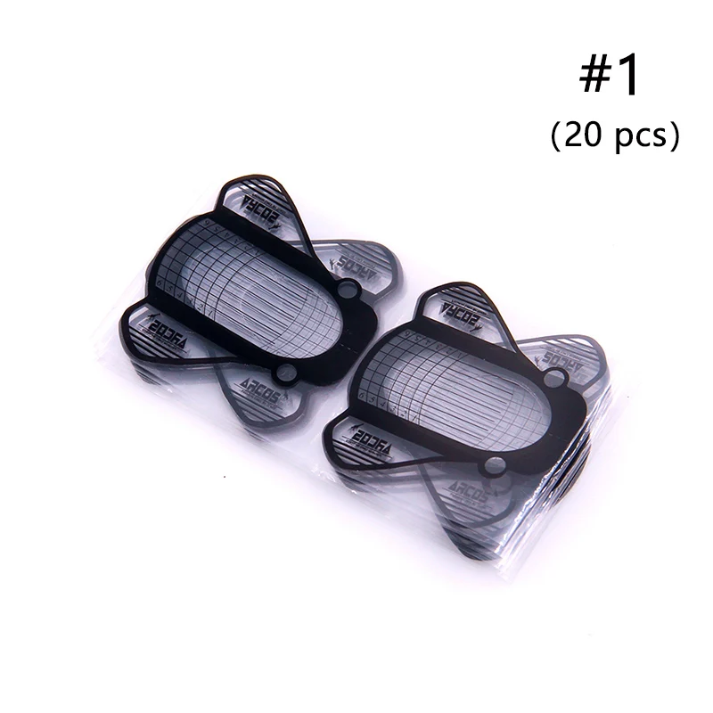 01 (20 pcs) Гель для наращивания ногтей, 3 цвета, полигель, строительный гель для пальцев, Удлинительный УФ-Гель-лак, формы для наращивания ногтей, лак для ногтей - Цвет: 01 (20 pcs)