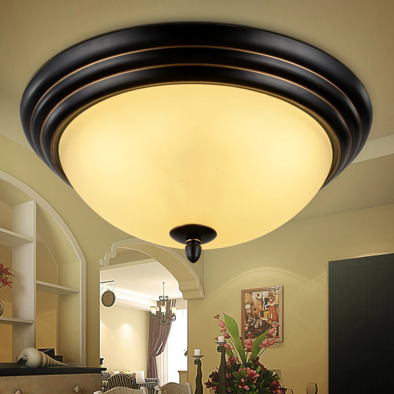 American Vintage Fashion Led Ceiling Light Bathroom Balcony Lighting