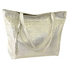 TEXU Crocodile faux leather Women Bag tote fashion Tote Handbag large capacity bolsa feminina Casual Tote Shopping Bag