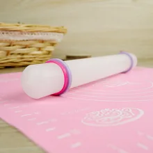 Белый 23 см антипригарное скольжение помадка Скалка помадка торт тесто ролик украшение торт ролик ремесла инструмент для выпечки и готовки