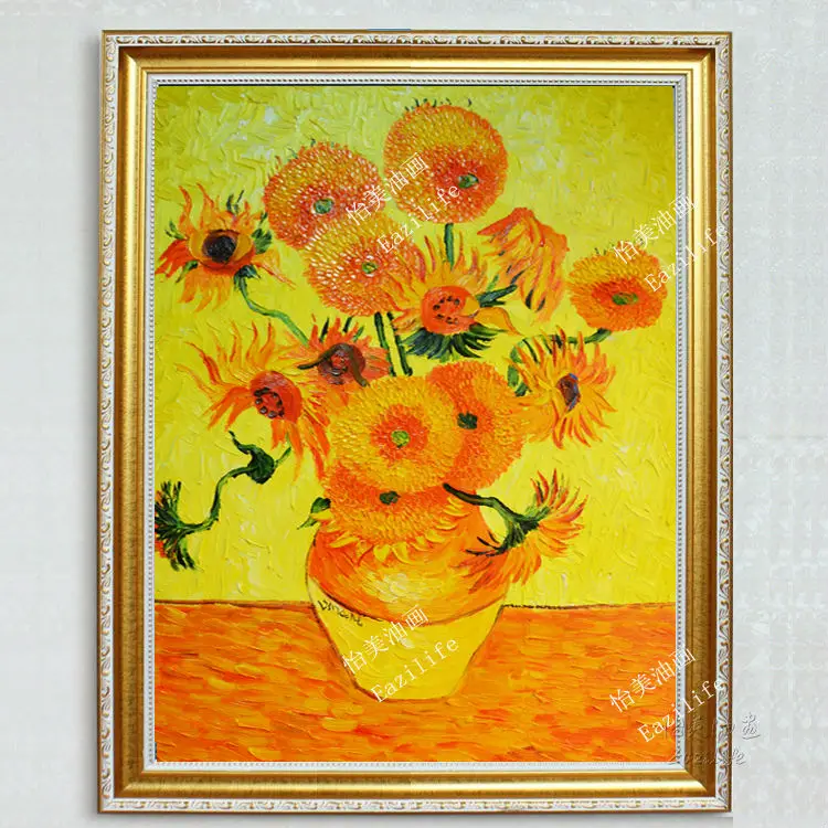 Vincent Van Gogh Oil painting canvas flower painting Wall art Pictures for living room Home Decor quadros caudros decoracion010