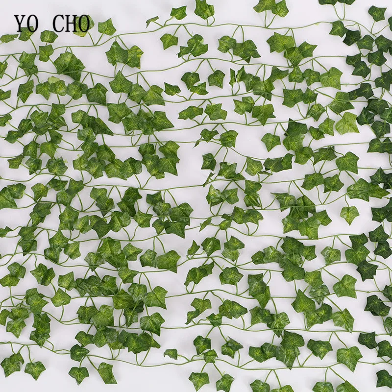 YO CHO 9 шт. искусственный плющ гирлянда искусственное растение для улицы из ротанга