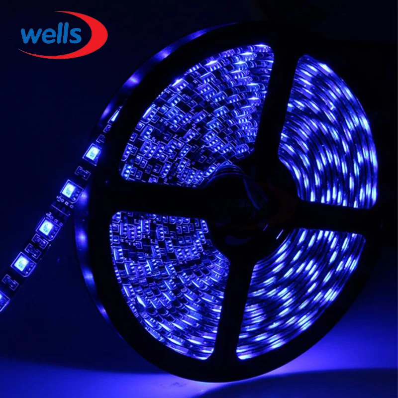 DC12V 5m 5050 LED Strip 60LED/M White Warm White RGB Black PCB 5050 SMD LED Strip Waterproof IP65/Waterproof IP20