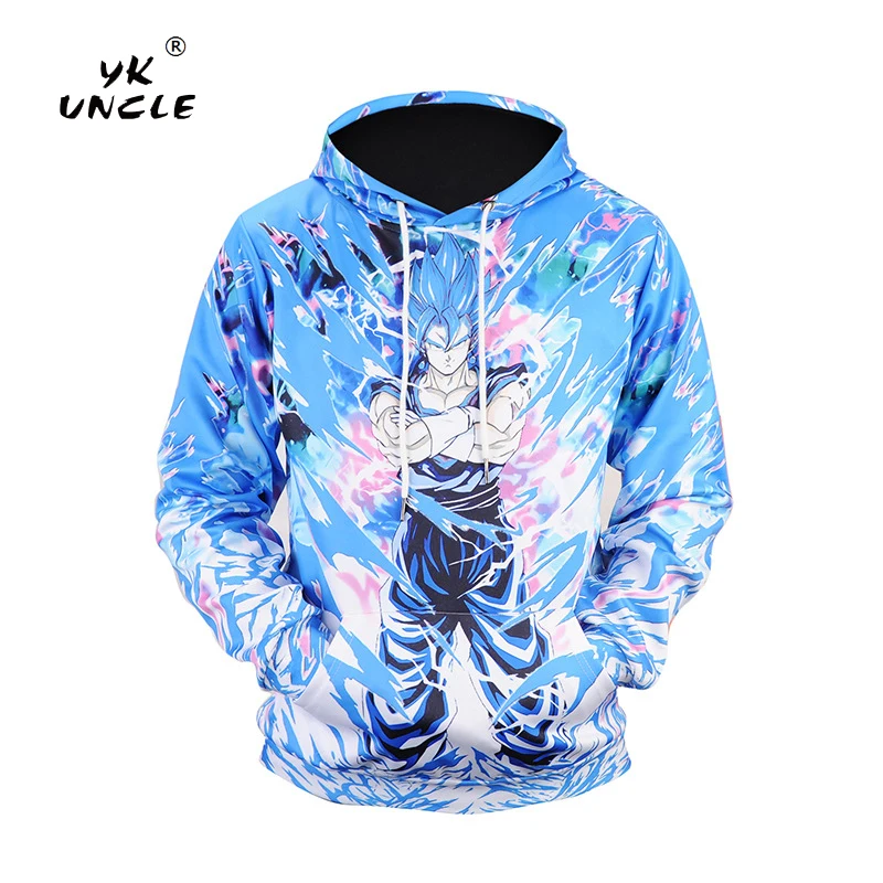 

YK UNCLE Brand 3D Sweatshirt Men Hooded Anime Dragon Ball Z Goku Fashion Mens Hoodies Homme Sportswear Hip Hop Male Sweatshirt