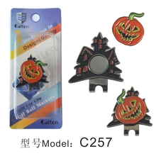 Гольф hat клип маркер санта- дерево с мяч для гольфа, маркер и гольф- hat клип