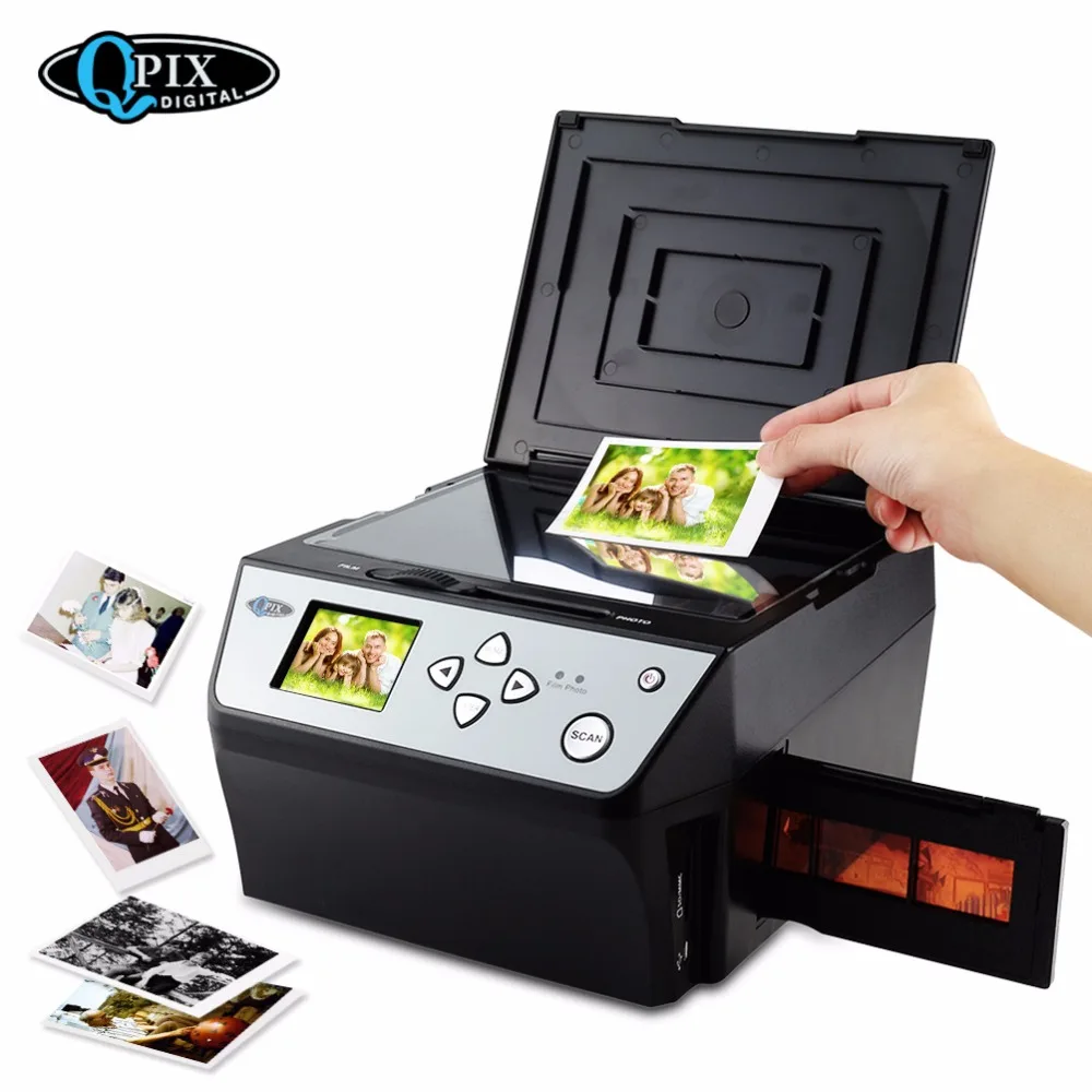 

22 Mega Pixels 4 in 1 COMBO Photo and Digital Film Scanner 135 Negative Converter Photo 35 mm Film Scanner Business Card Scanner