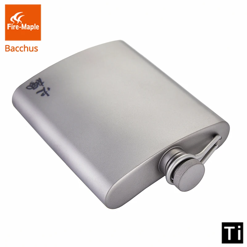 Fuego de arce cadera de titanio frasco Bacchus 200 ml 88G tazas al aire libre ultraligero de escalada senderismo Camping whisky jarra