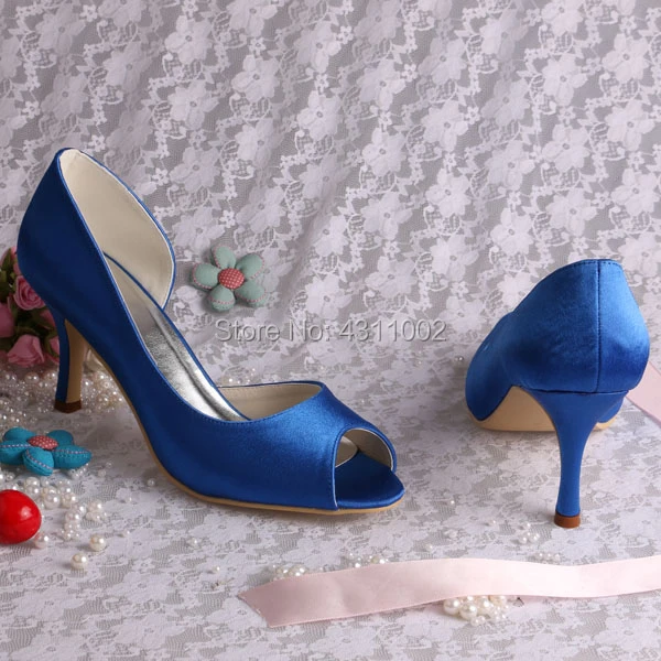 Blauwe schoenen dames bruiloft sale