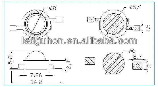 3 Вт светодиодный Ультрафиолетовый чип 365 нм Диод|uv led diode 3w|uv 3wled uv 3w |