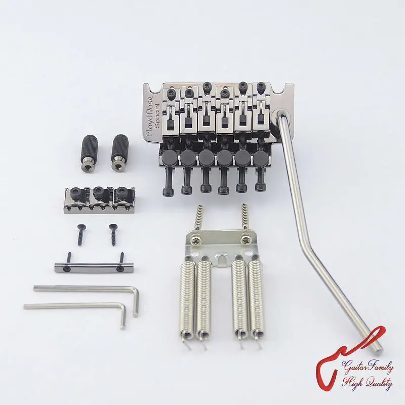

1 Set GuitarFamily Tremolo System Bridge Black Nickel ( without original package ) MADE IN KOREA