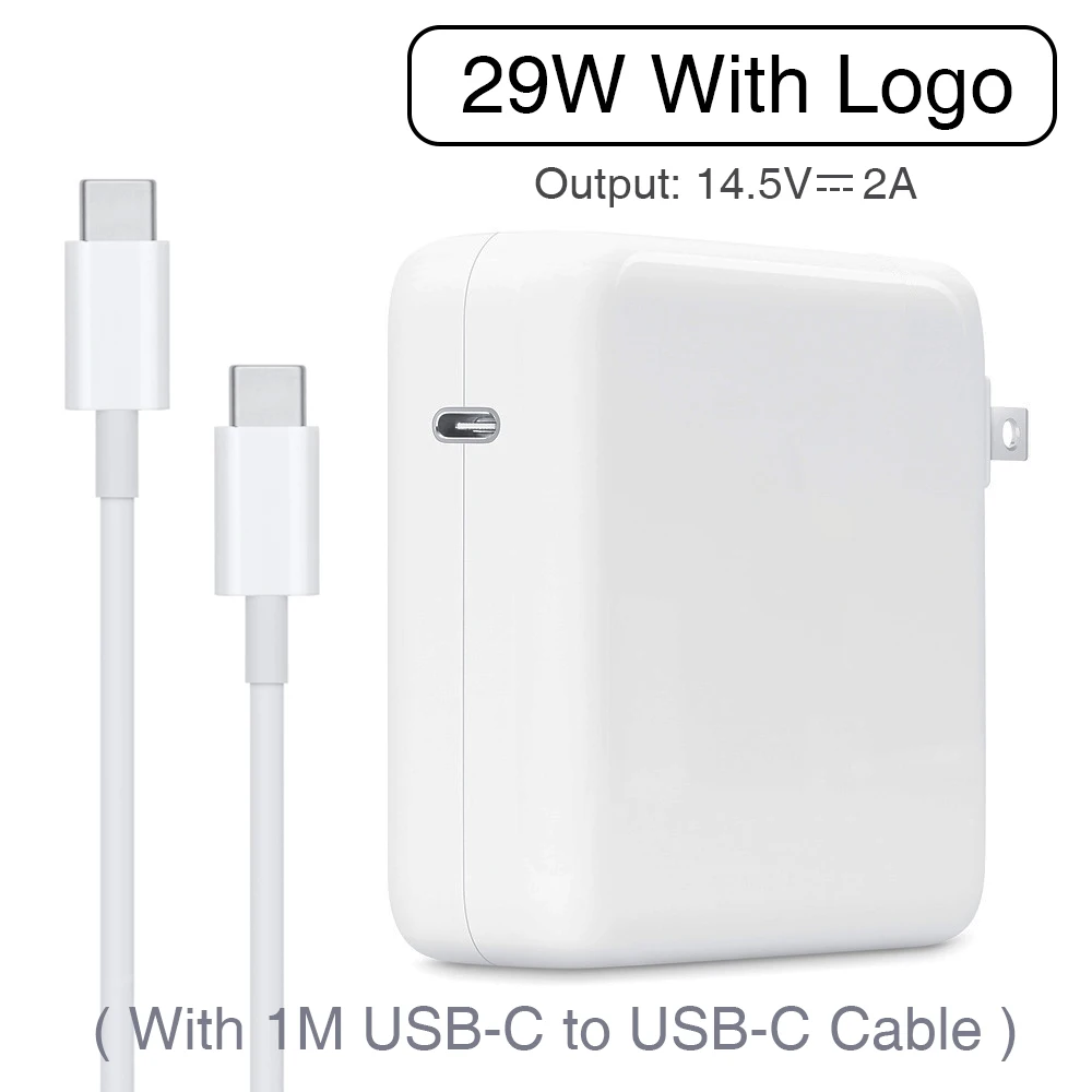 

29W USB-C Power Adapter Type-C PD Fast Charger A1882 For apple Test For Latest Macbook Pro 12-inch A1534 1540 1646 Made in 2015