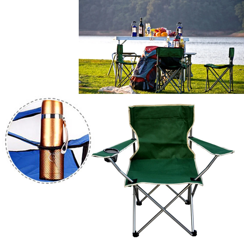

Portable Folding Camping Chair Fishing Chair Oxford Cloth Lightweight Seat For Outdoor Picnic BBQ Beach Colorful Chairs