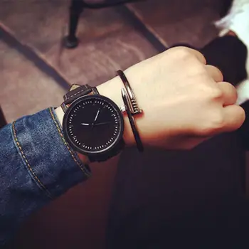 

Quartz Analog Couple Men Women Luxury Watch Stainless Steel Case PU Leather Wrist Watch Casual Fashion Quartz Wristwatches