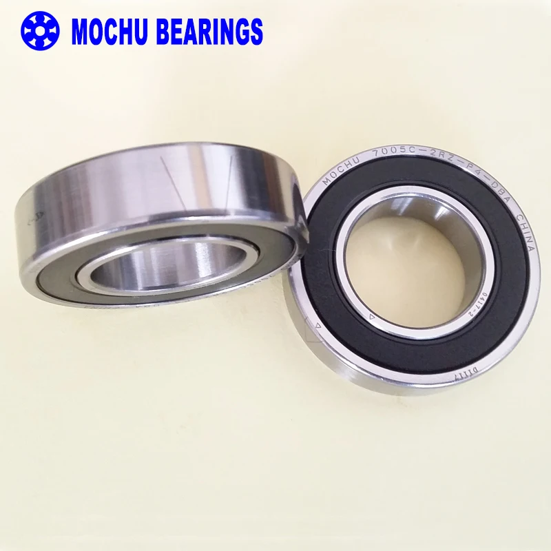 1 пара MOCHU 7005 7005C 2RZ P4 DB A 25x47x12 25x47x24 герметичные Радиально упорные контактные