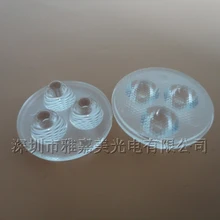 3 вверх 1 светодиодный объектив, линза CREE диаметр 25 мм Песочная бусина поверхность 30 градусов XLamp XPE/XPG-R5 объектив(10 шт./лот