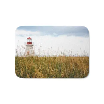 

Lighthouse Bath Mat Mats Welcome Home Entrance Door Floor Flannel Rug