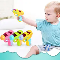 Новые горячие пластиковые игрушечные пистолеты Для детей электрические игрушки светящаяся музыка вспышка звук Проекционные игрушки