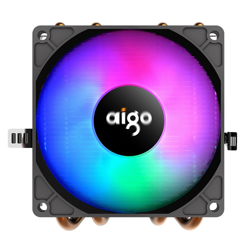 Aigo PC охлаждающий вентилятор для процессора кулер 4 тепловых трубки радиатор