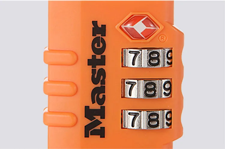Master Lock TSA Luggage Strap Locks Digit Plastic Alloy Password Customs Luggage Padlocks Combination Suitcase Padlock Travel (10)