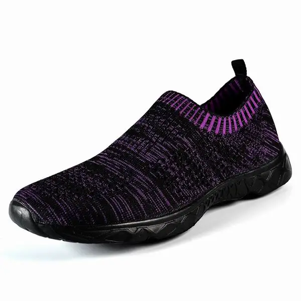 LEMAI Унисекс Мужская обувь для бега Женская светильник спортивные кроссовки для мужчин прогулочная обувь - Цвет: women black purple