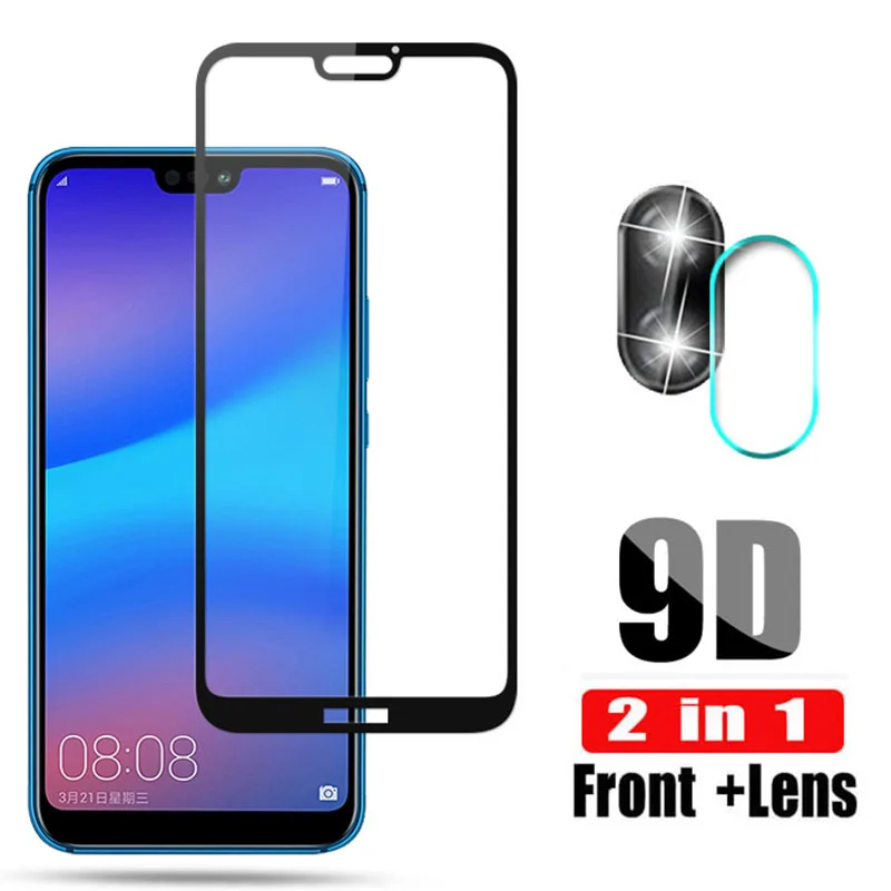 

9D Tempered Glass For Huawei P20 Lite Safety Protective Glass on Hawei P20 Light P 20 Pro 20Lite Camera Lens Screen Protector 9H