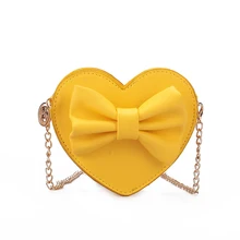 Детская сумка-мессенджер Дизайн с сердечком Детская сумка через плечо из искусственной кожи Фирменная Новинка для девочек Сумка Мини щитка сумка яркого цвета