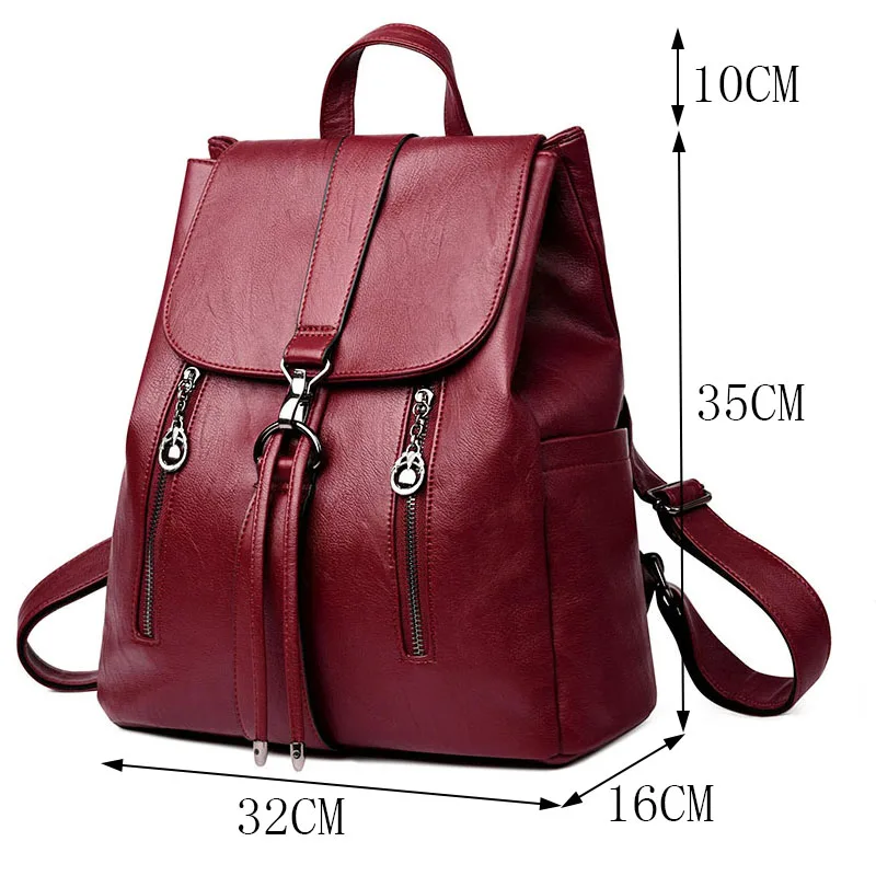 Fashion Double Zipper Drawstring Women Backpack Leather Bagpack Large Capacity Travel Bag Female Rucksack Shoulder Bag Mochila Fashion Double Zipper Drawstring Women Backpack Leather Bagpack Large Capacity Travel Bag Female Rucksack Shoulder Bag Mochila