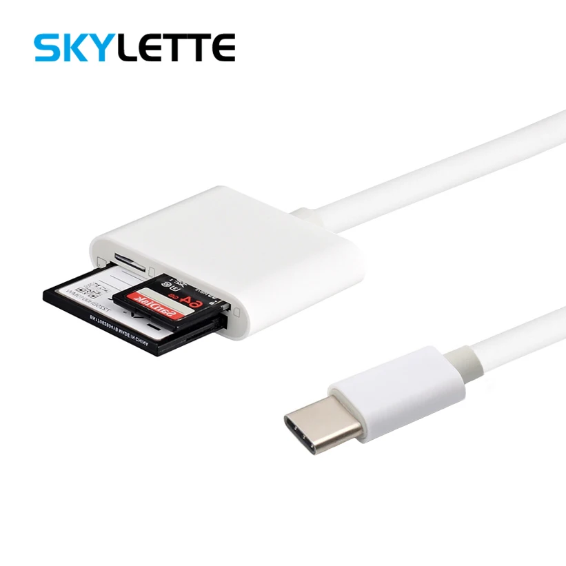 Картридер Type-C CF TF SD комплект для цифровой камеры совместимый с приложением все в 1