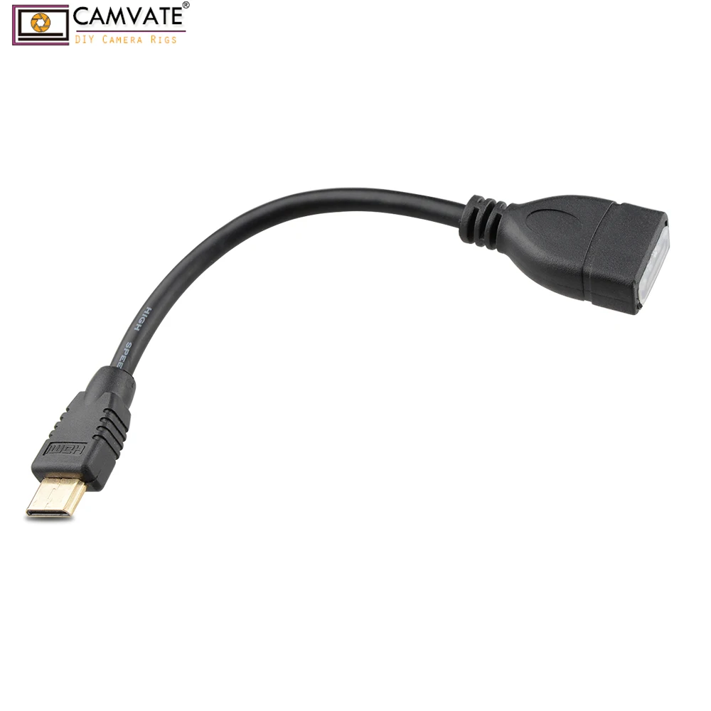Стандартный HDMI Мини (тип C) штекер на A) гнездо адаптера (6 дюймов) для DSLR камеры