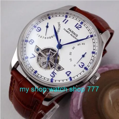 Parnis watch 43mm power reserve seagull st2505 movement Automatic Self Wind Men s watch High quality