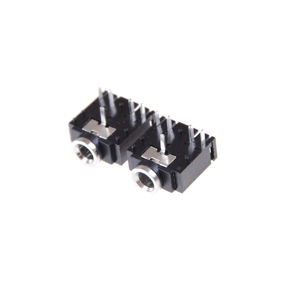 

10pcs/lot Audio Jack Socket 3.5mm PCB Panel Mount for Headphone PCB Mount Stereo Jack 5 Pin Hot
