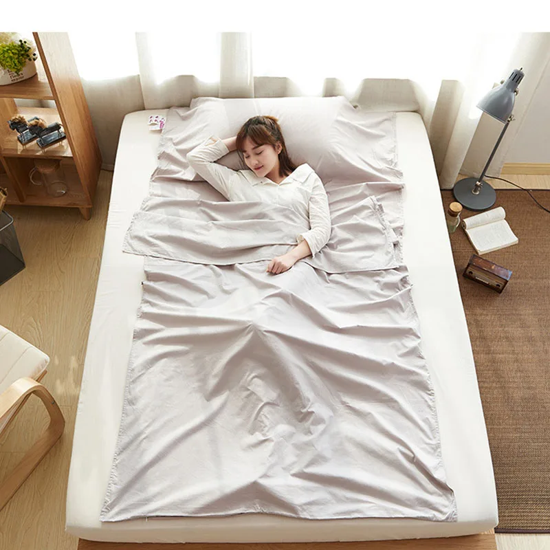 Переносные спальные мешки FUTON 5 цветов для взрослых все простыня кемпинга