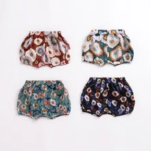 Одежда для малышей; Штаны для маленьких девочек; Bebe; шорты для новорожденных; Детские хлопковые постельные шаровары для девочек; летняя одежда