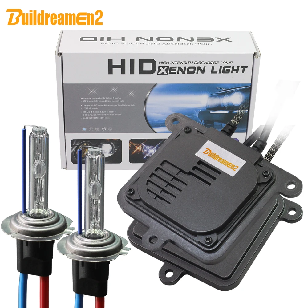 Buildreamen2 55w 10000lm Ac Xenon Kit Ballast Bulb Car Headlight Fog