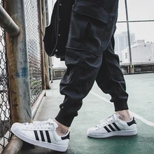 NEW HOT Outdoors Cargo Loose Trousers Men Sweat Harem Joggers Pants Hip Hop Slim Fit Sweatpants for Dance Pants