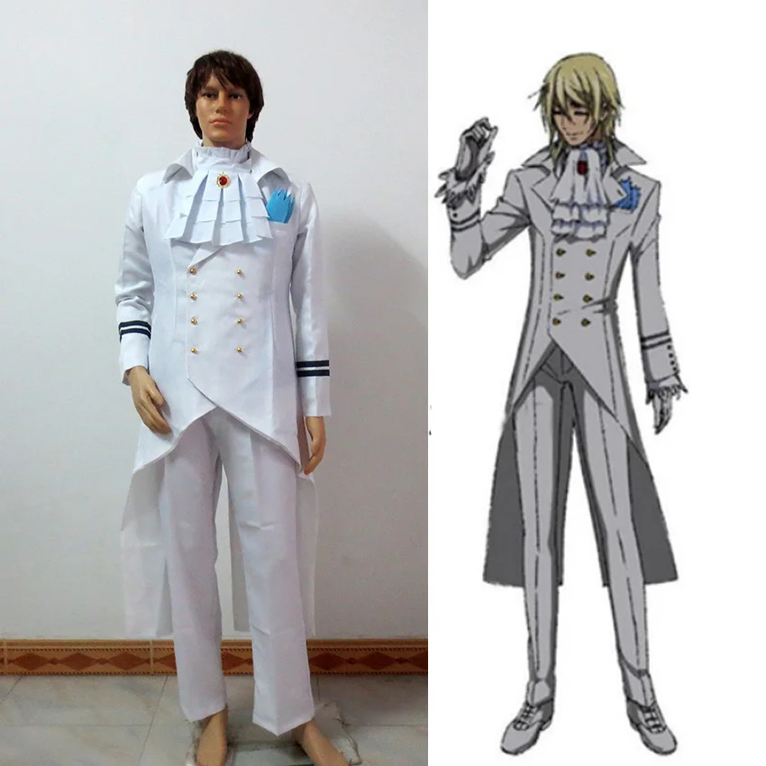 Black Butler Aleister Viscount of Druitt Chamber Cosplay Costume Custom