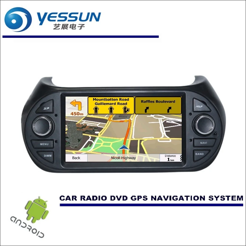Discount YESSUN For Fiat Fiorino / Qubo 2008~2017 Wince / Android Car Multimedia Navigation GPS Navi Radio Stereo No CD DVD Player 2