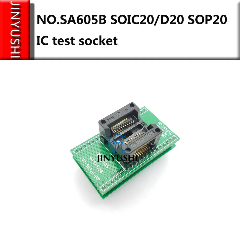 

Opentop NO.SA605B SOIC20/D20 SOP20 ENPLAS IC Burning seat Adapter testing seat Test Socket test bench in stock free shipping