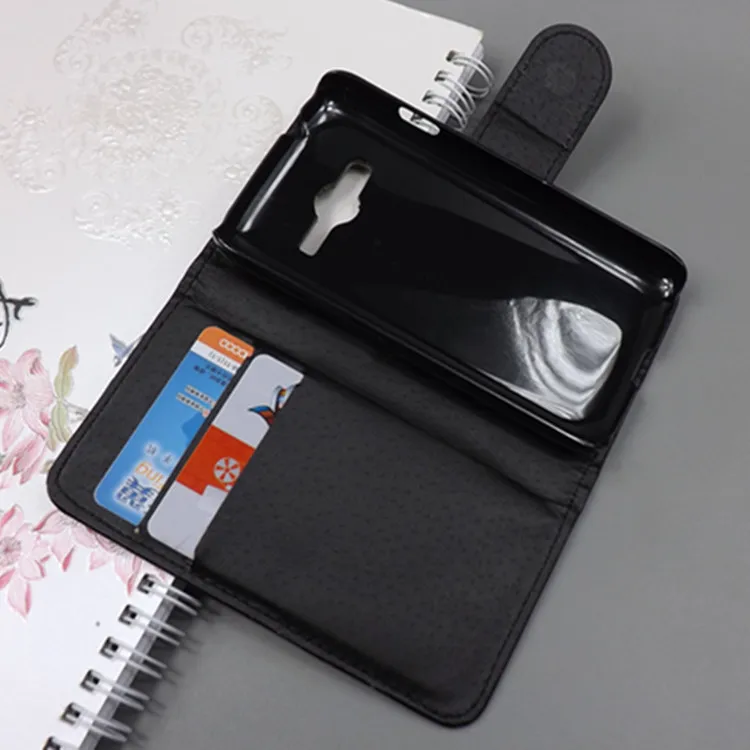 

Crystal grain wallet case hold two Cards and pouch slot for samsung galaxy trend 2 lite g318 sm-g318h /ace 4 neo dous g318h