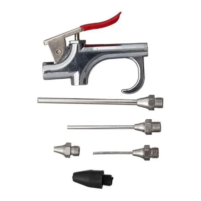 

5PCS Air Compressor Compressed Nozzle Blow Gun Kit Blower Tool Zinc Alloy